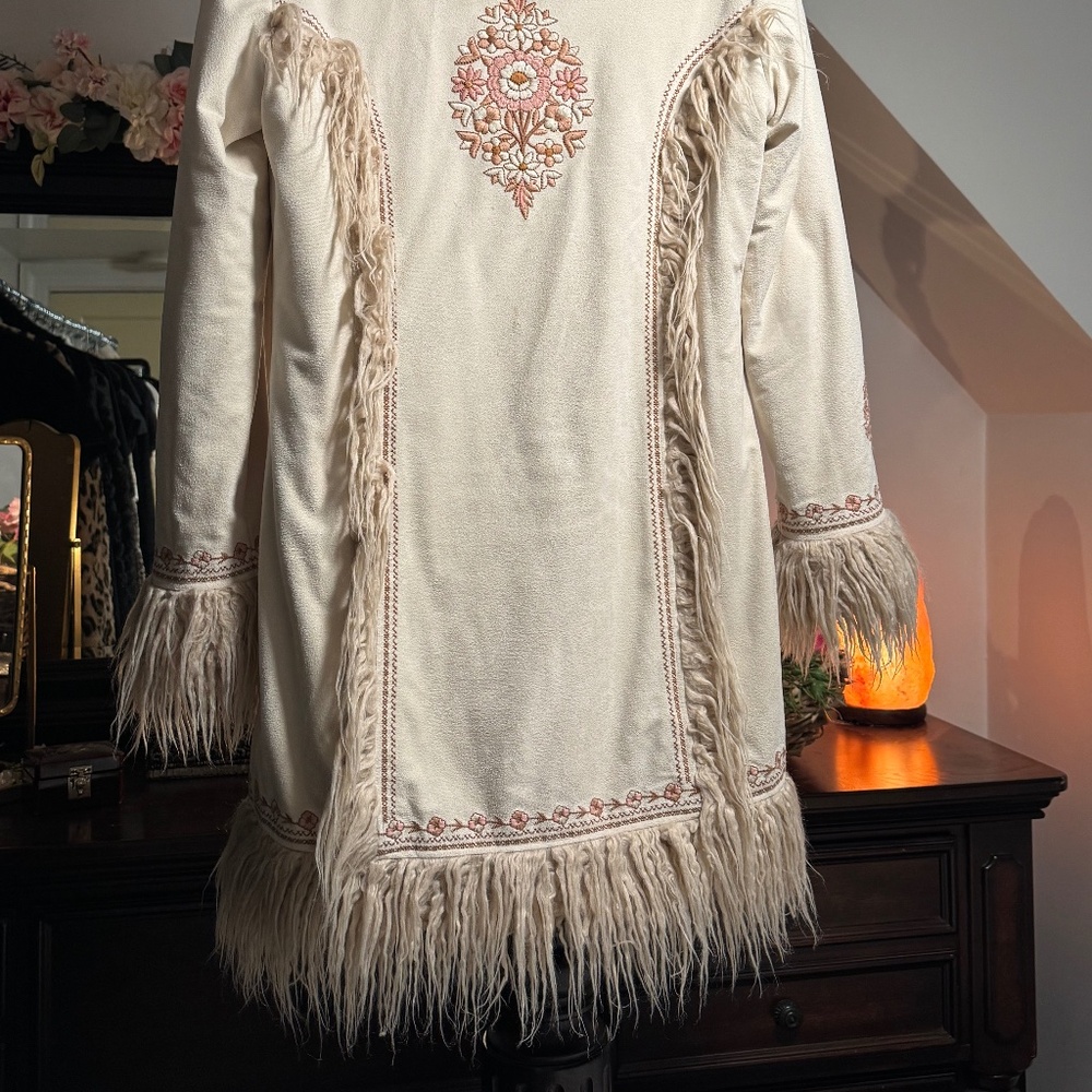 Spell & The Gypsy Collective Joplin Shearling / Penny Lane Jacket S/M - Picture 12 of 13